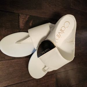 Calvin Klein flip flops